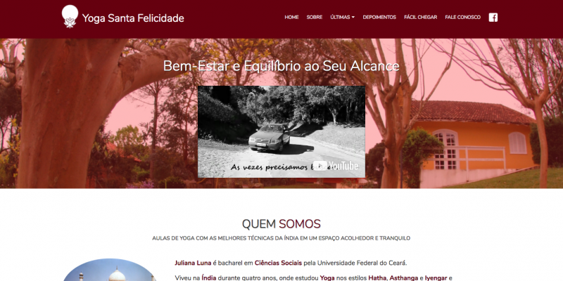 Site Yoga Santa Felicidade