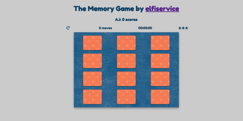 O Jogo da Memória (The Memory Game)